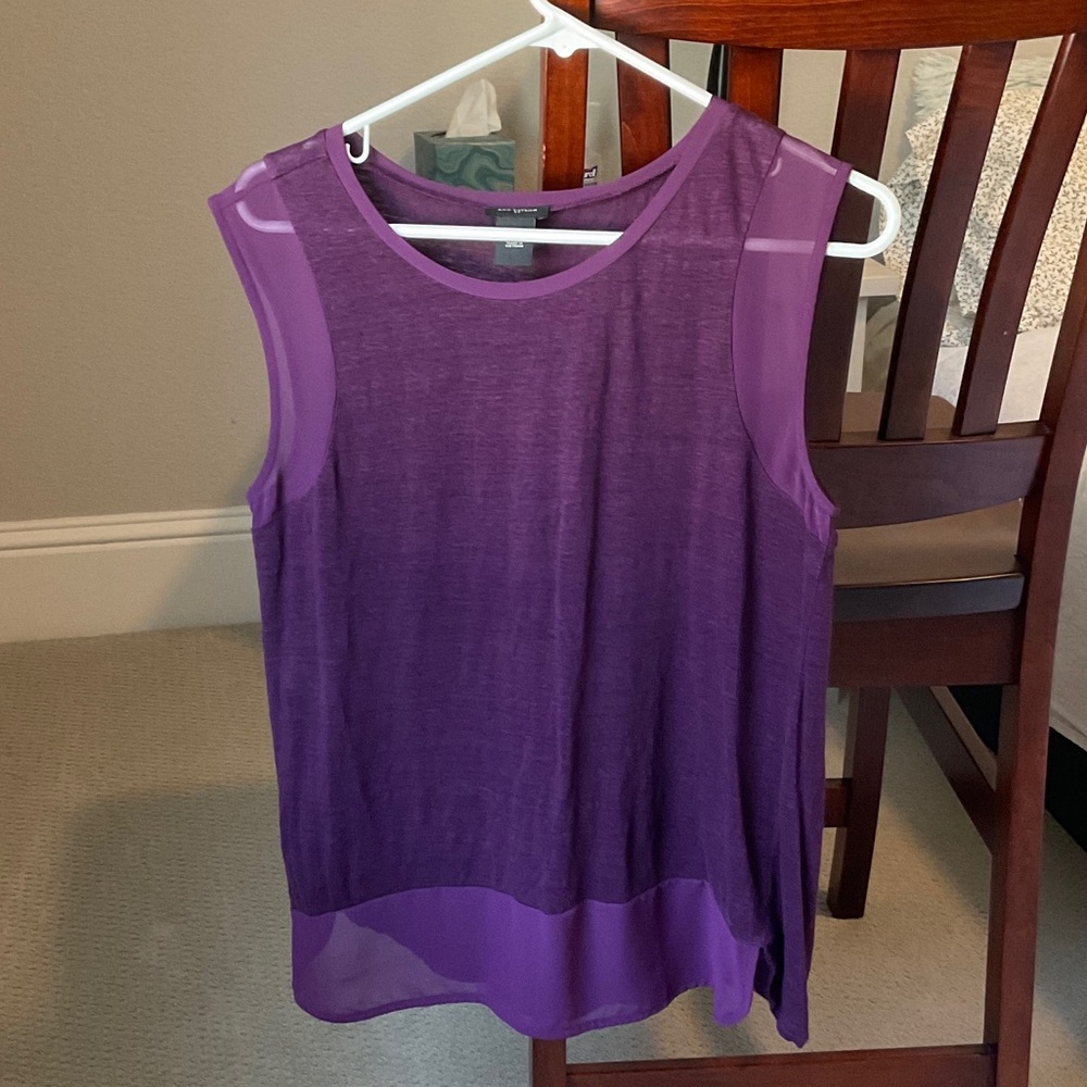 Ann Taylor Purple Tank Top